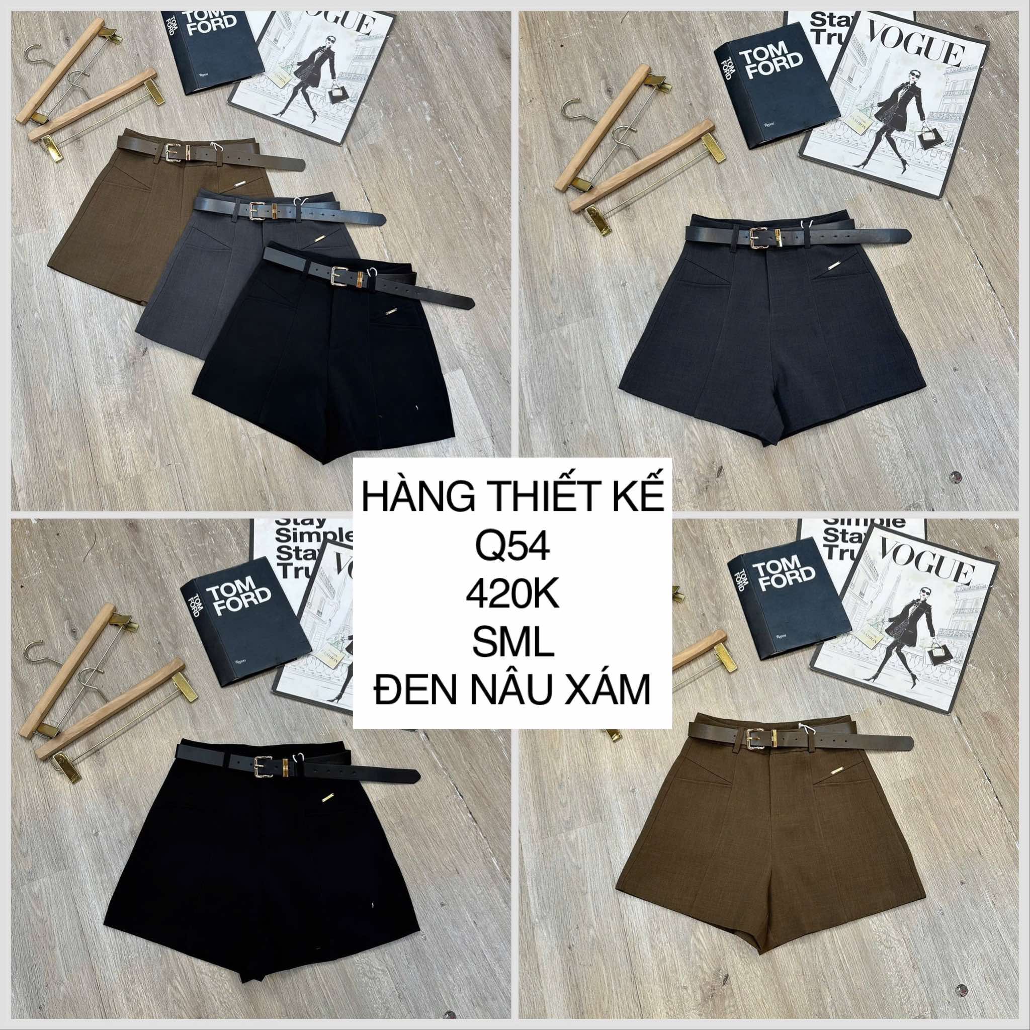  Quần short túi kiểu + belt Q54 