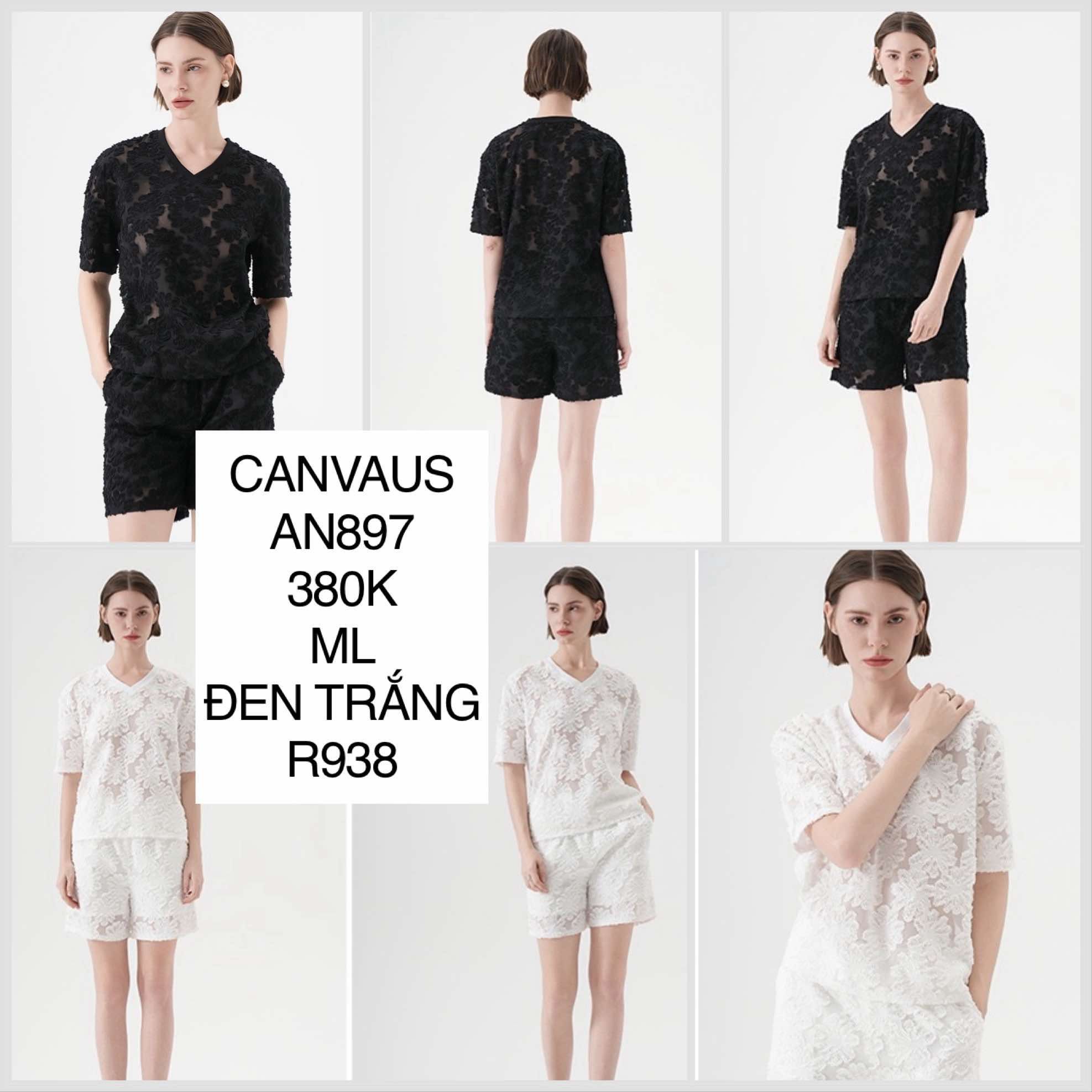  Áo lưới thêu hoa AN897 
