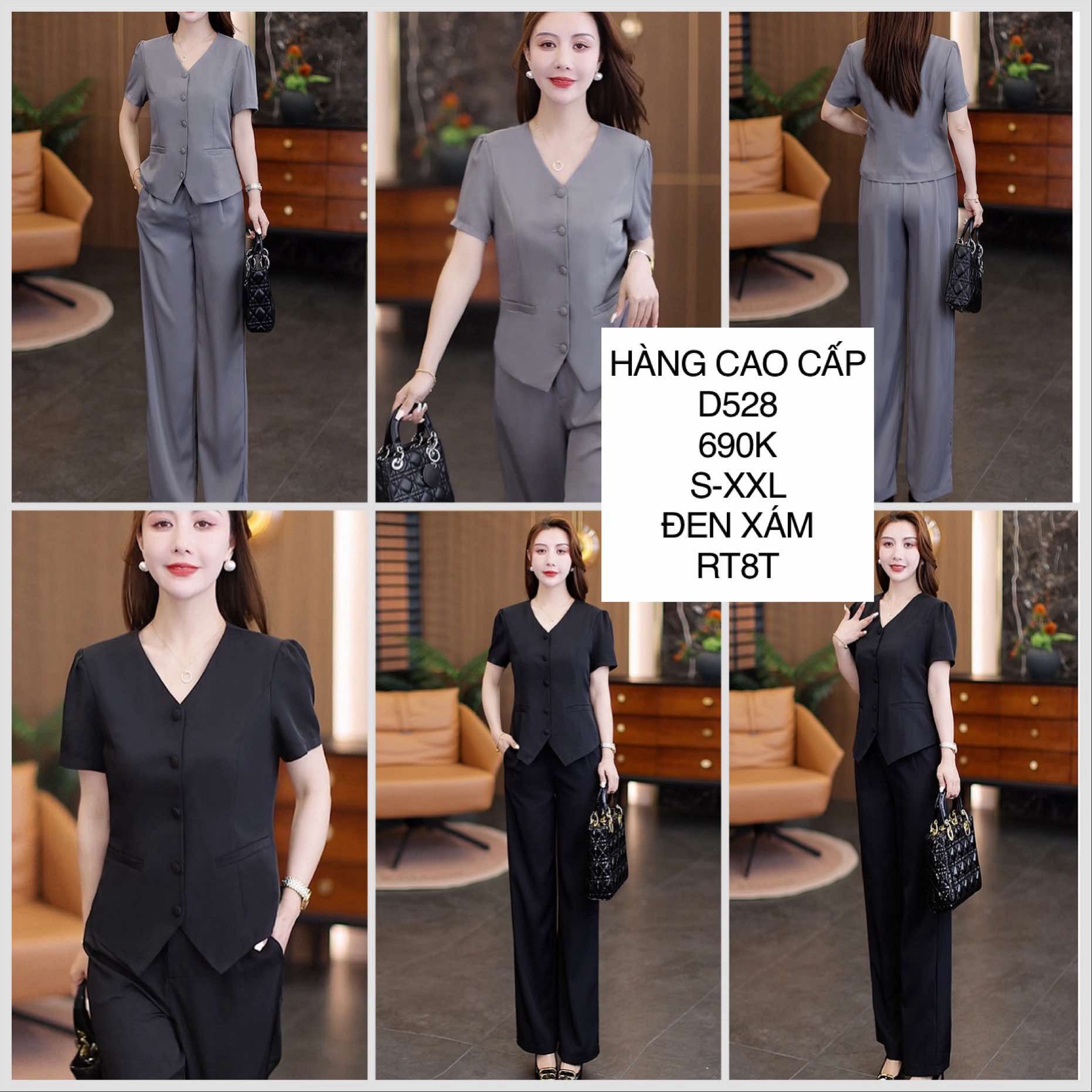  Set áo + quần suôn D528 