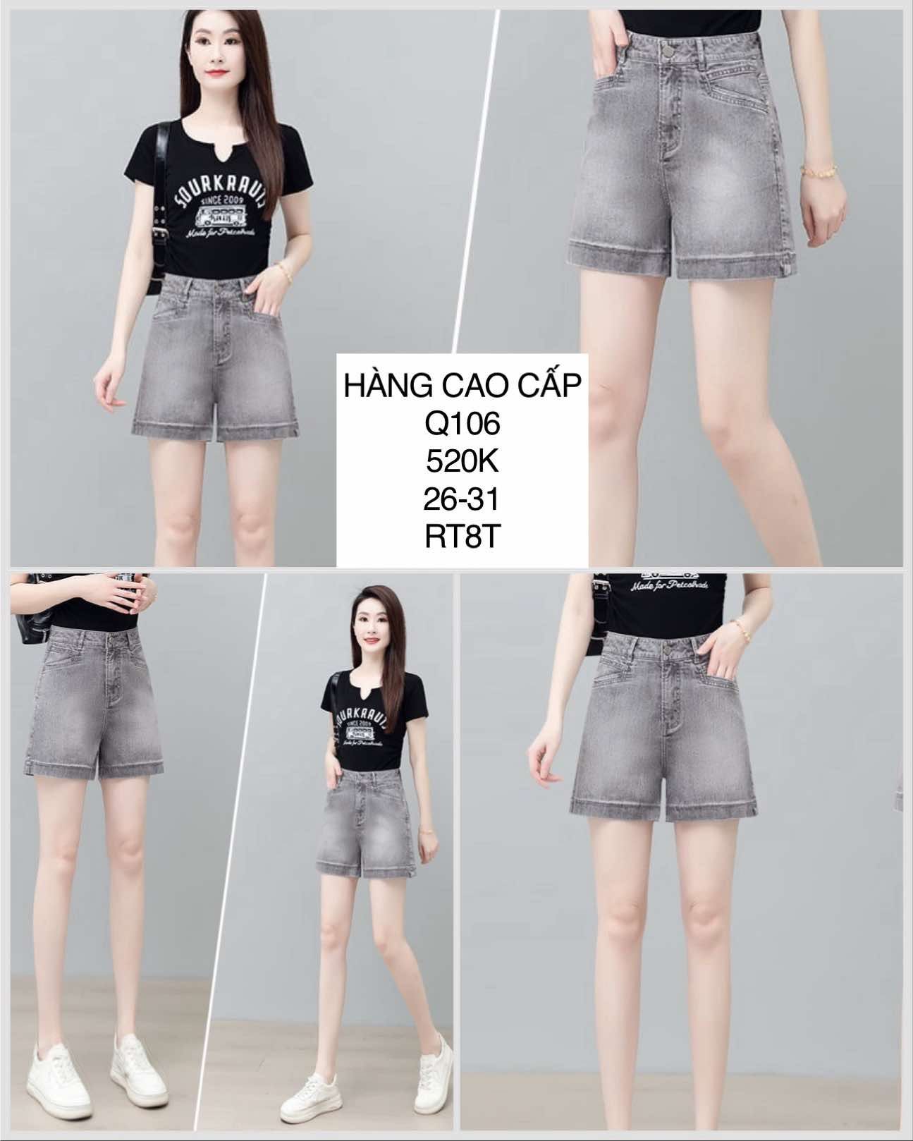  Quần short jean xám Q106 