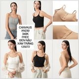  Áo 2 dây gân có mút AN230 