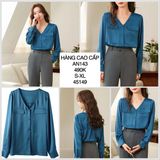  Áo sơmi lụa 2 túi trước an143-a 