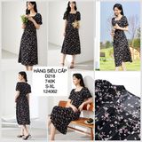  Đầm voan hoa cổ vuông d218 