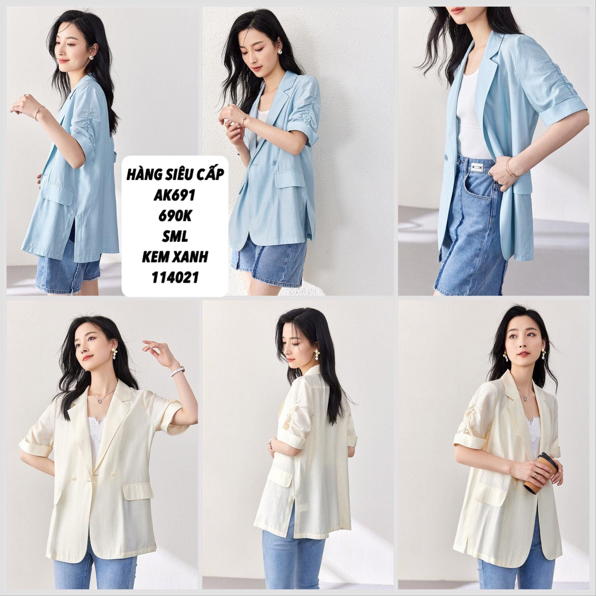  Áo khoác vest tay rút ak691 