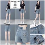  Quần short jean túi thêu nơ E762 
