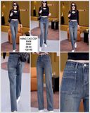  Quần jean suông 2 túi trước e608 
