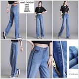  Quần jean suông viền màu e660 