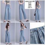  QUẦN DENIM LỬNG ĐAI LƯƠN ĐÔI E737 