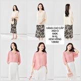  Áo voan tơ đính hoa ngực AN313 
