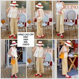  Quần lụa vàng e697 
