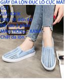  GIẦY DA LỘN ĐỤC LỖ CỰC MÁT CHÂN CAO CẤP G51 