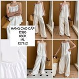  Set áo quần linen 2 dây D385 