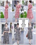  Đầm voan họa tiết hoa D259 