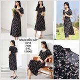  Đầm voan hoa cổ vuông d218 