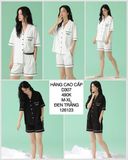  Set bộ short viền túi thêu chữ D307 