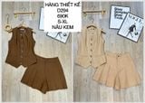  Set áo nút đôi + quần váy d294 