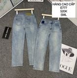  Quần jean tag số in nổi E777 