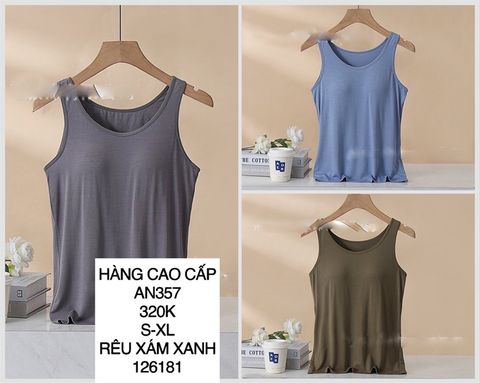  Áo thun trơn 3 lỗ AN357 