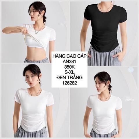  Áo thun nhún eo 2 bên AN381 