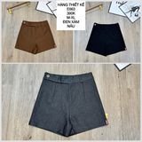  Quần short lai phối sọc e663 