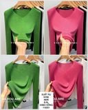  Áo dệt kim cổ tim tay dài n790-a 
