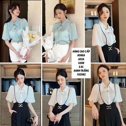  ÁO SOMI TAY PHỒNG KÈM HUY HIỆU A526 