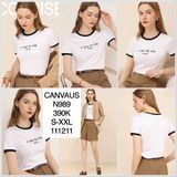  Áo thun chữ la vie Canvaus N989 