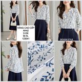  Áo sơ mi hoa cổ trụ AN42 