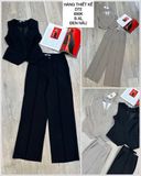  Set áo ghile + quần tây suông d72 