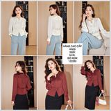  Áo voan tà nhọn cổ phối dây đá an29 