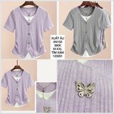  Áo thun gân phối lót liền an150 