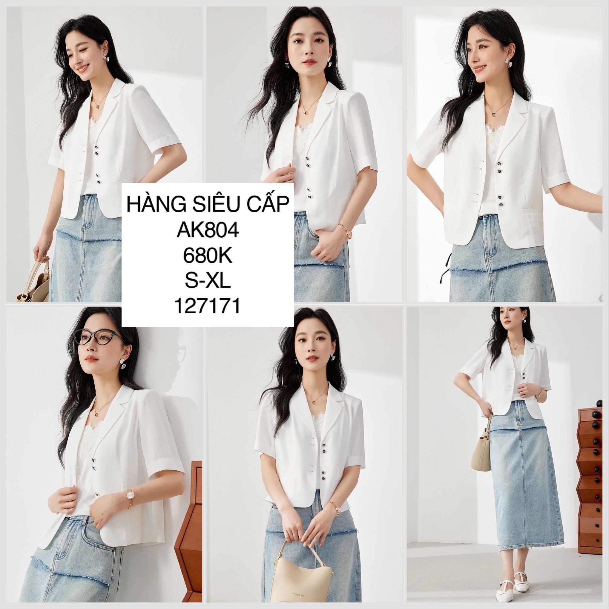  Áo khoác vest tay ngắn AK804 