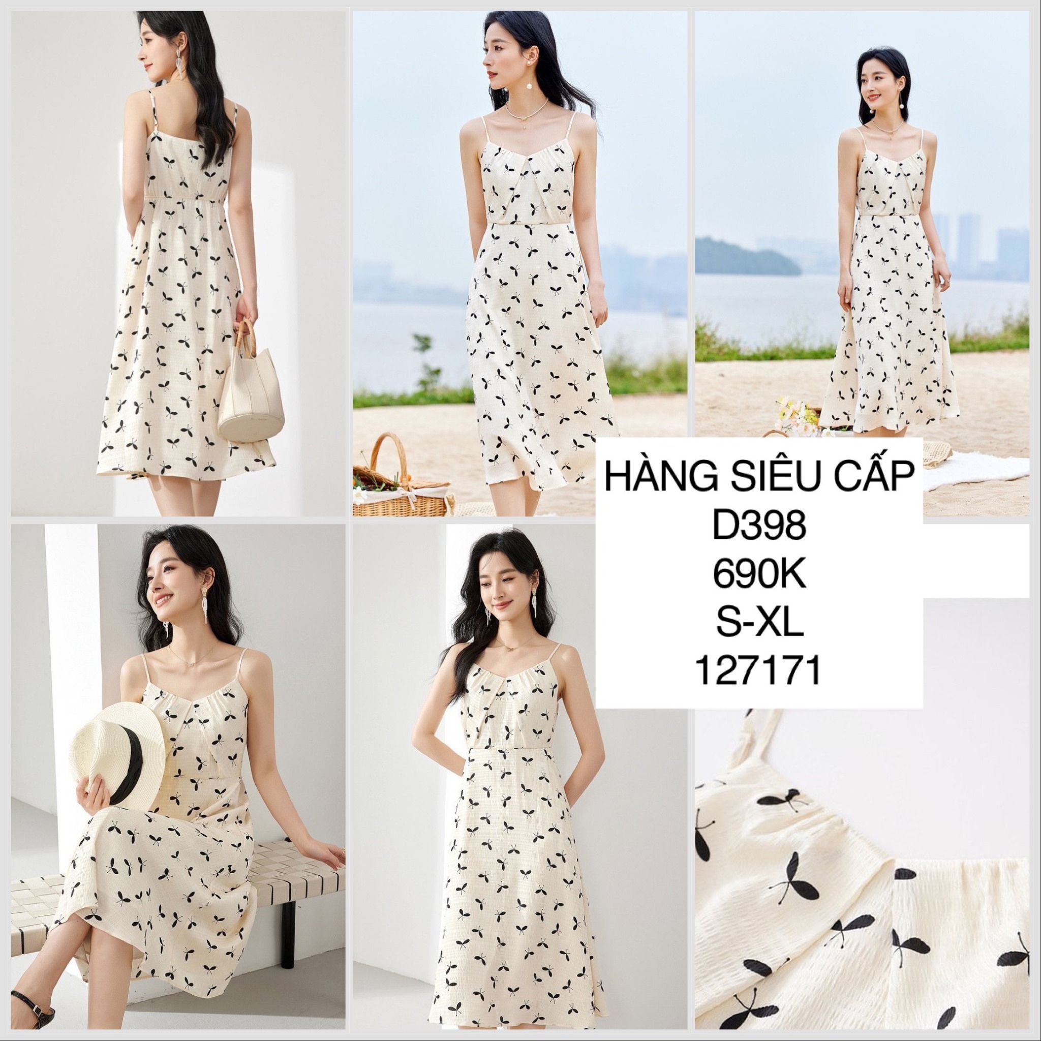  Đầm 2 dây D398 