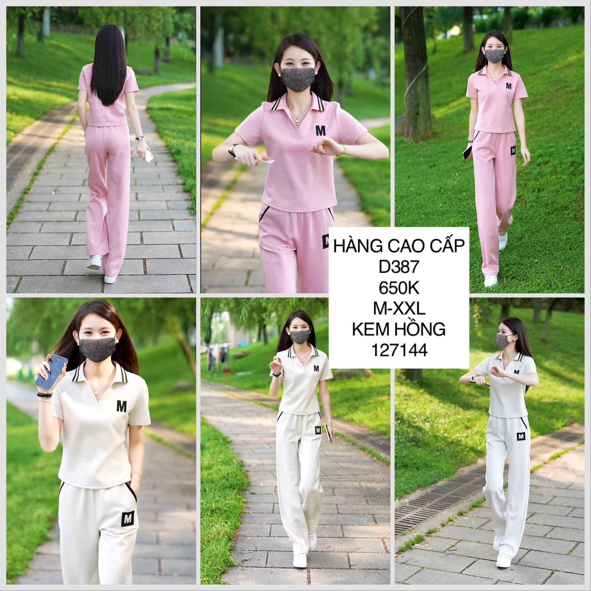  Set áo quần chữ m D387 