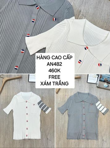  Áo Dệt Kim Tay Sọc AN482 