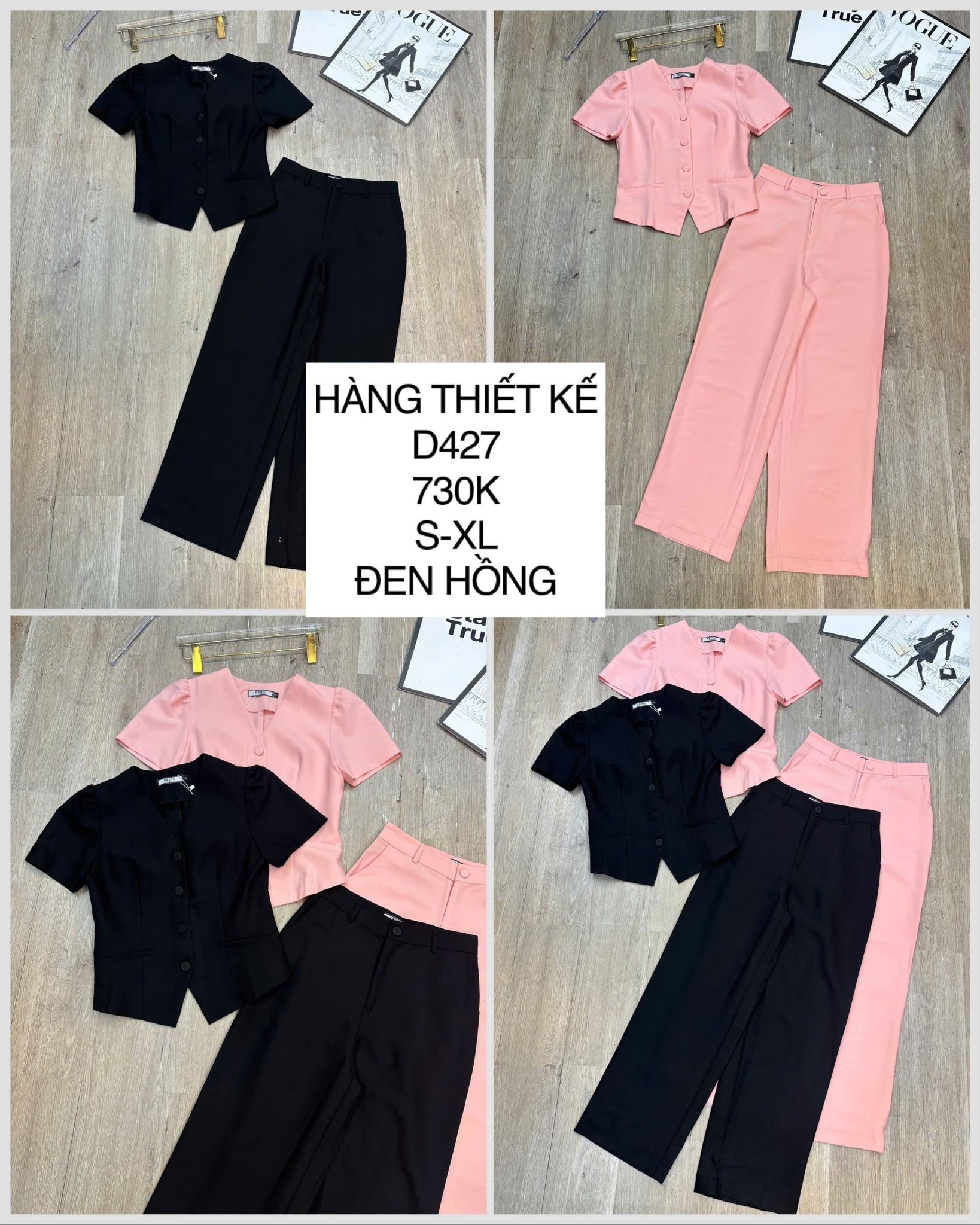  Set áo + quần suông D427 