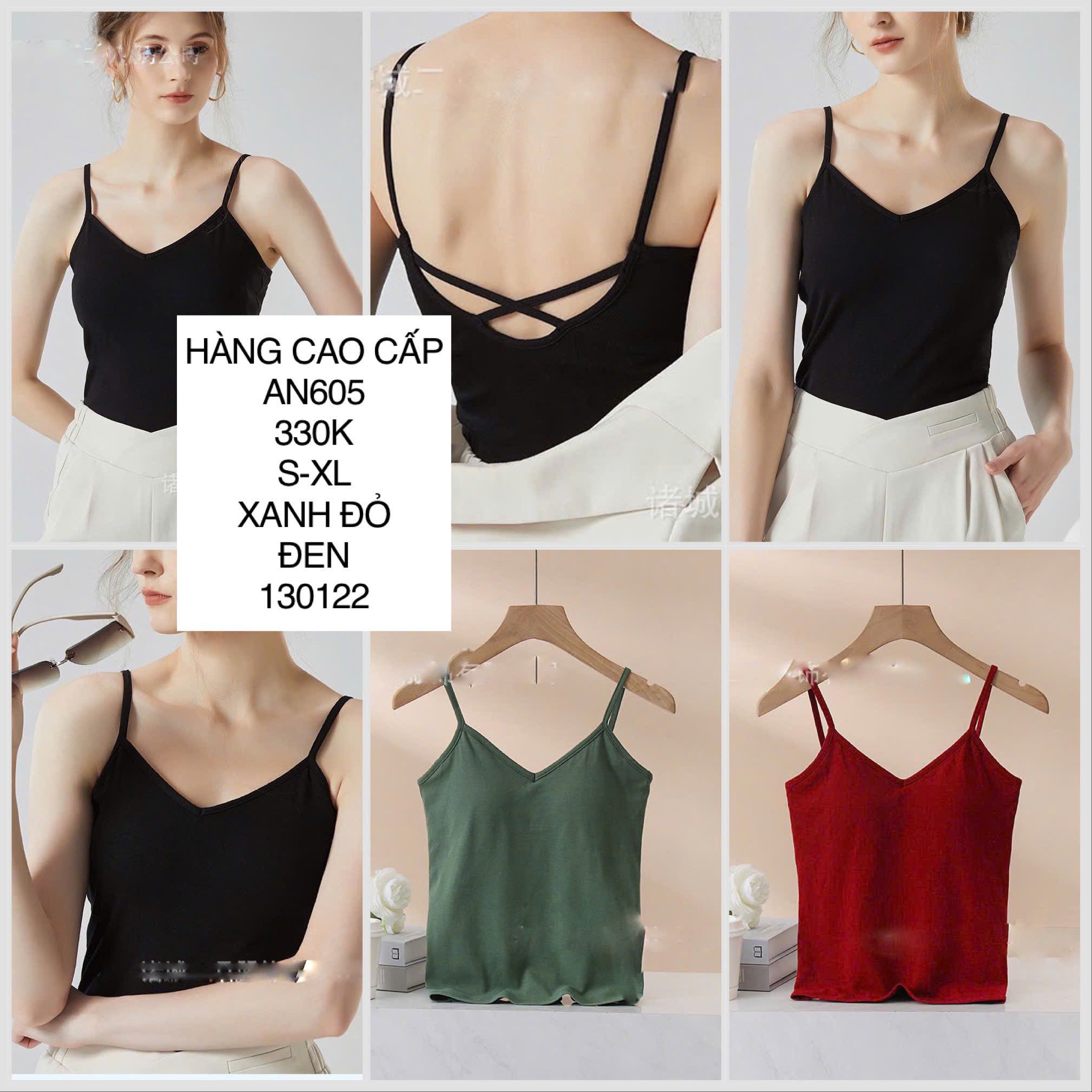  Áo 2 dây lót mút ngực AN605 
