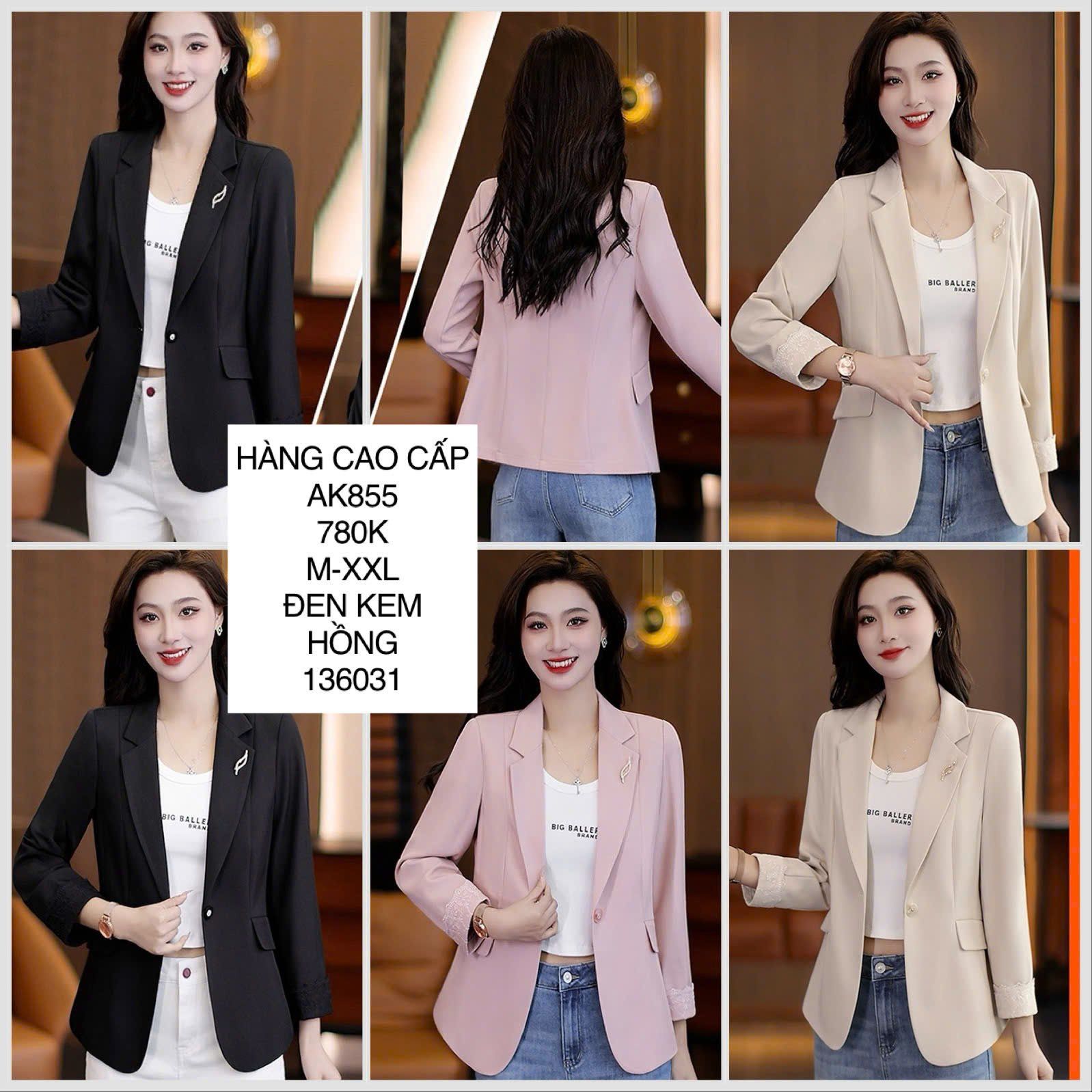  Áo vest tay phối ren AK855 