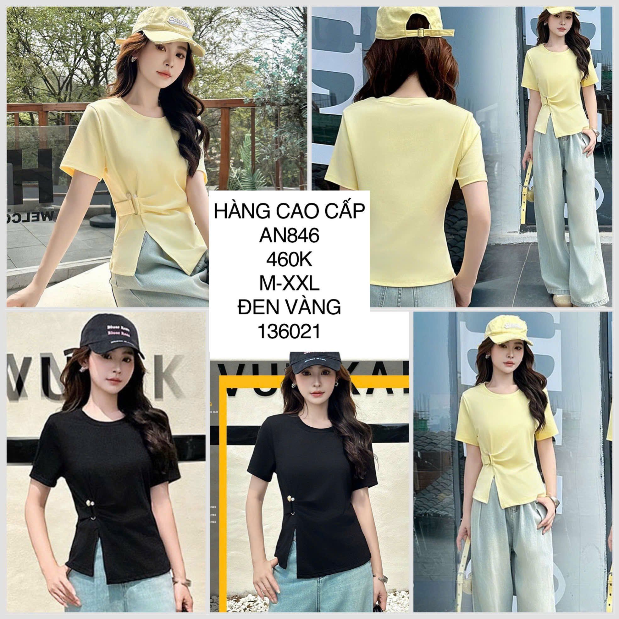  Áo thun xẻ tà AN846 