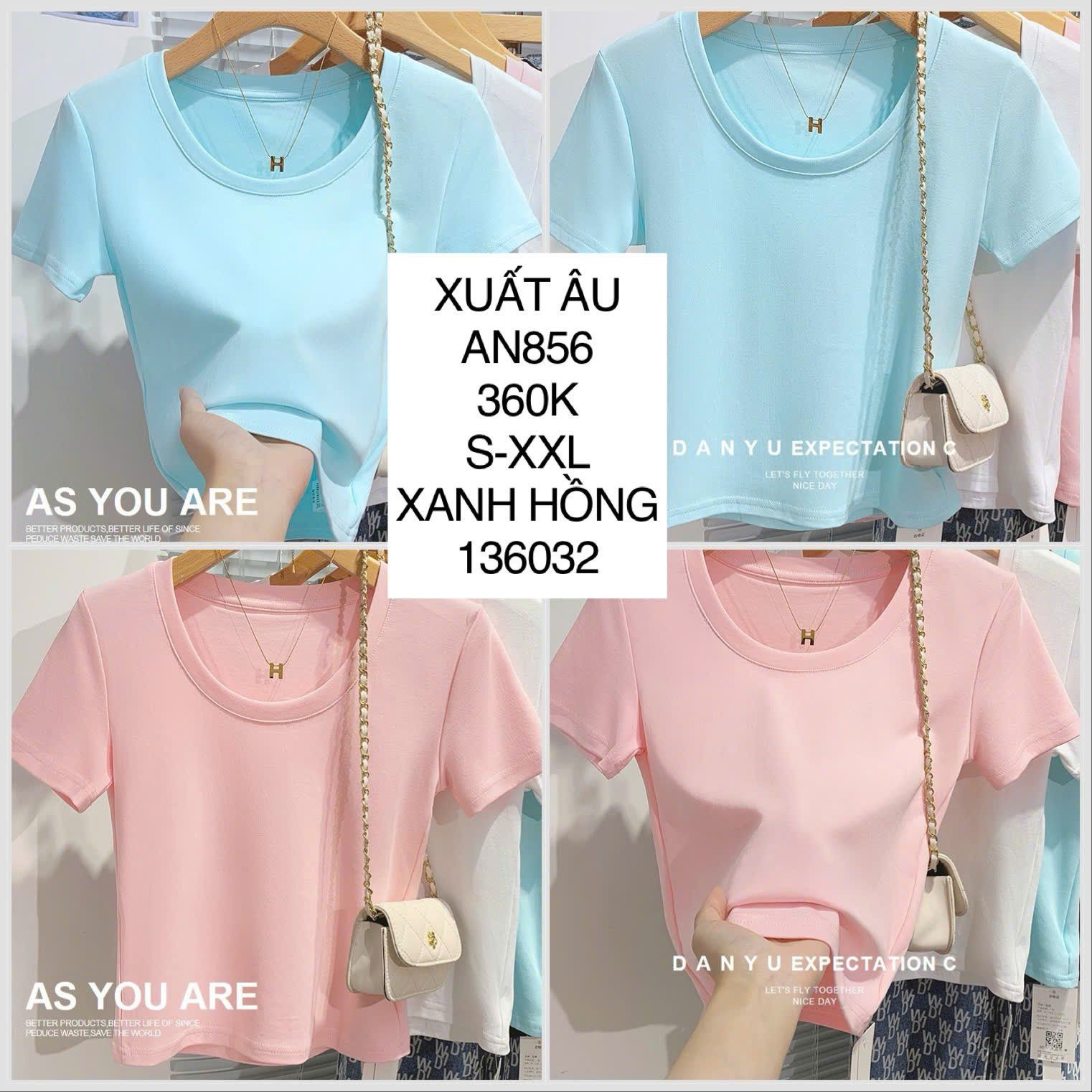  Áo thun cổ tròn AN856 
