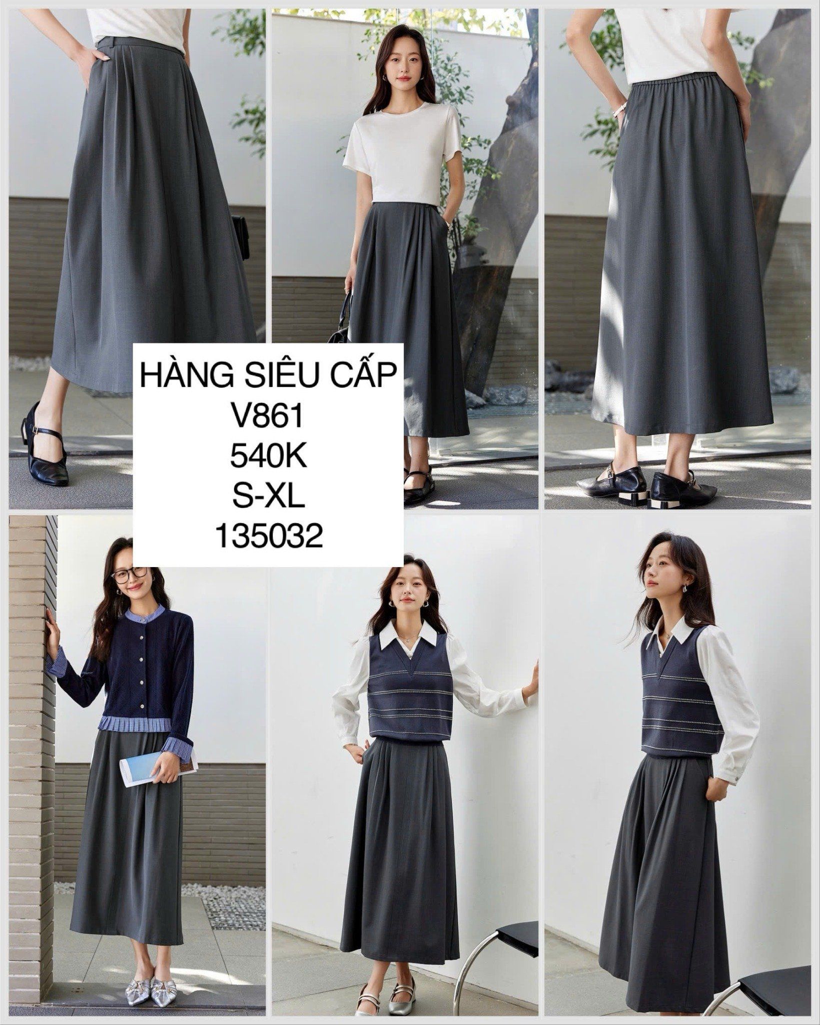  Chân váy dài bán lưng chun V861 