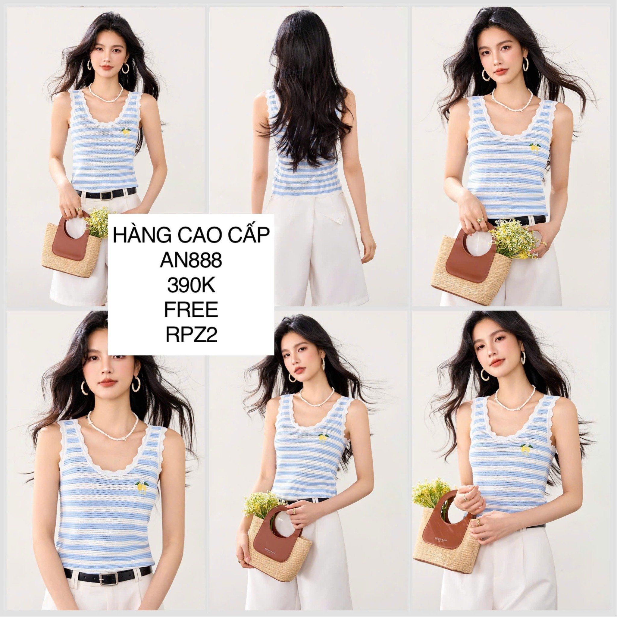  Áo ba lỗ dệt lưới AN888 