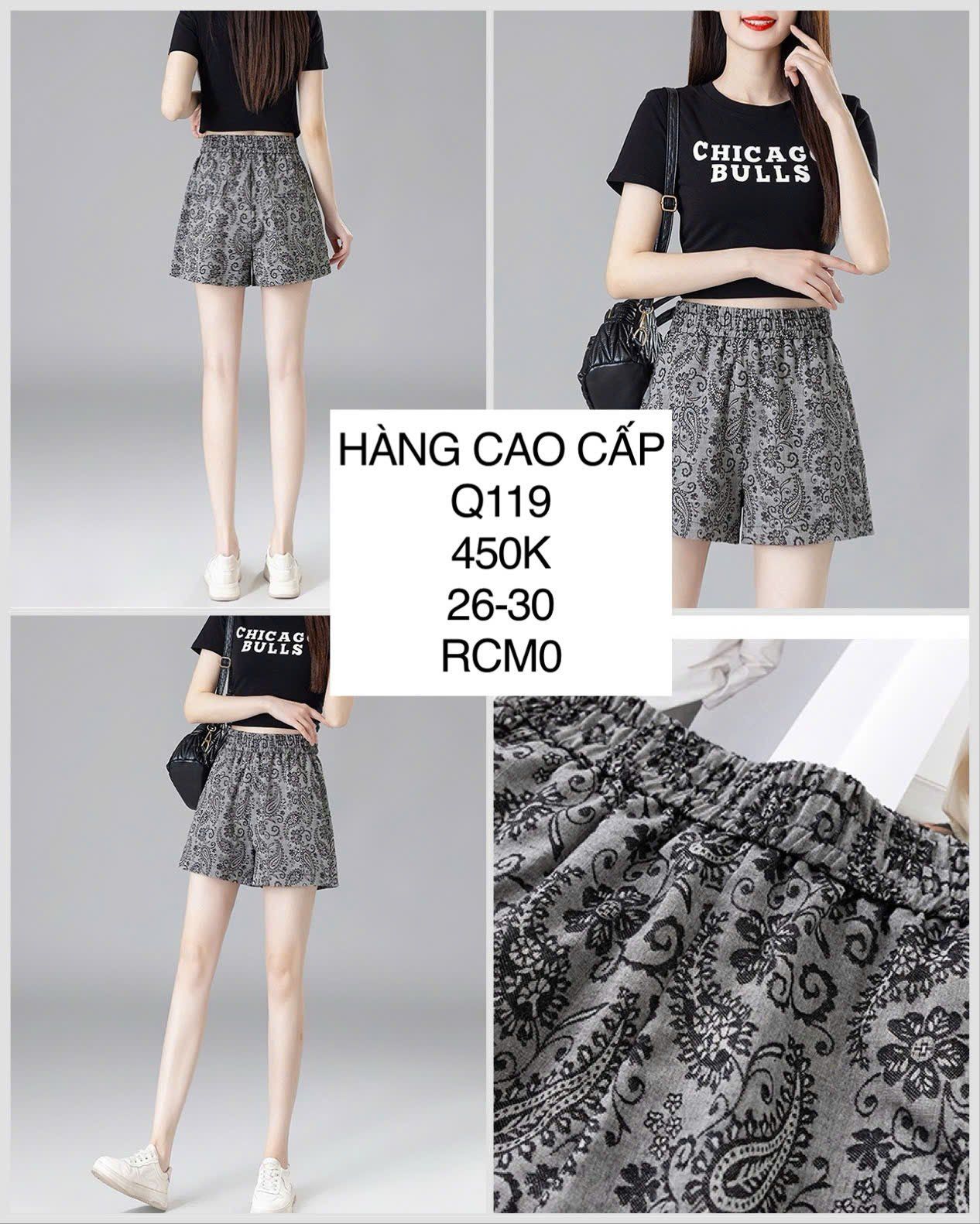  Quần short hoa văn Q119 