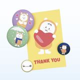  Huy hiệu cài áo Moni đốt pháo bông 