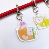  Móc khóa acrylic Moni tập aerobic 