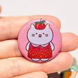  Huy hiệu cài áo Mèo Berry Kitty Anh Đào 