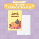  Postcard SNOW MON decor dán tường, quà tặng lưu niệm, trang trí phòng ngủ - Thiệp nhắn nhủ lời chúc dễ thương 