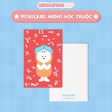 Postcard SNOW MON decor dán tường, quà tặng lưu niệm, trang trí phòng ngủ - Thiệp nhắn nhủ lời chúc dễ thương 