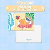  Postcard SNOW MON decor dán tường, quà tặng lưu niệm, trang trí phòng ngủ - Thiệp nhắn nhủ lời chúc dễ thương 