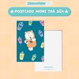  Postcard SNOW MON decor dán tường, quà tặng lưu niệm, trang trí phòng ngủ - Thiệp nhắn nhủ lời chúc dễ thương 